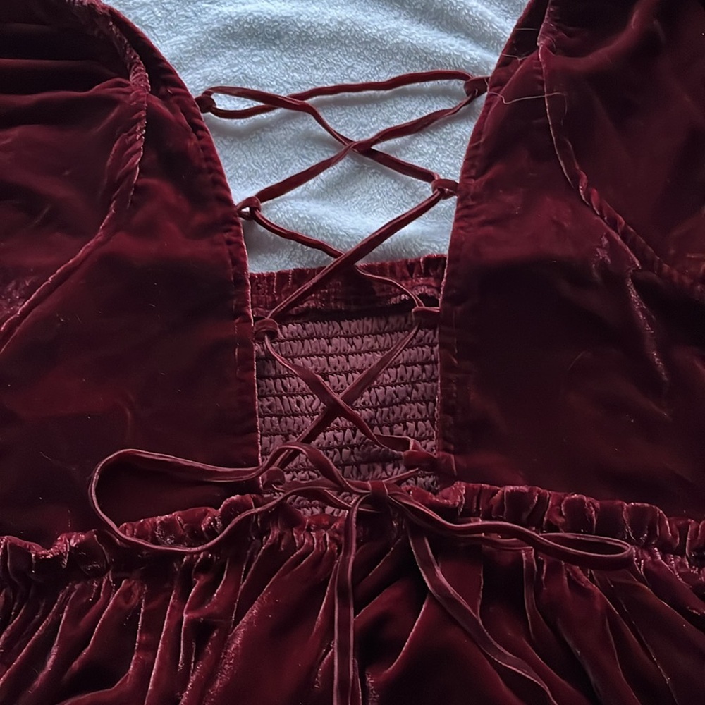 Free People Velvet Mini Dress - Picture 2 of 8